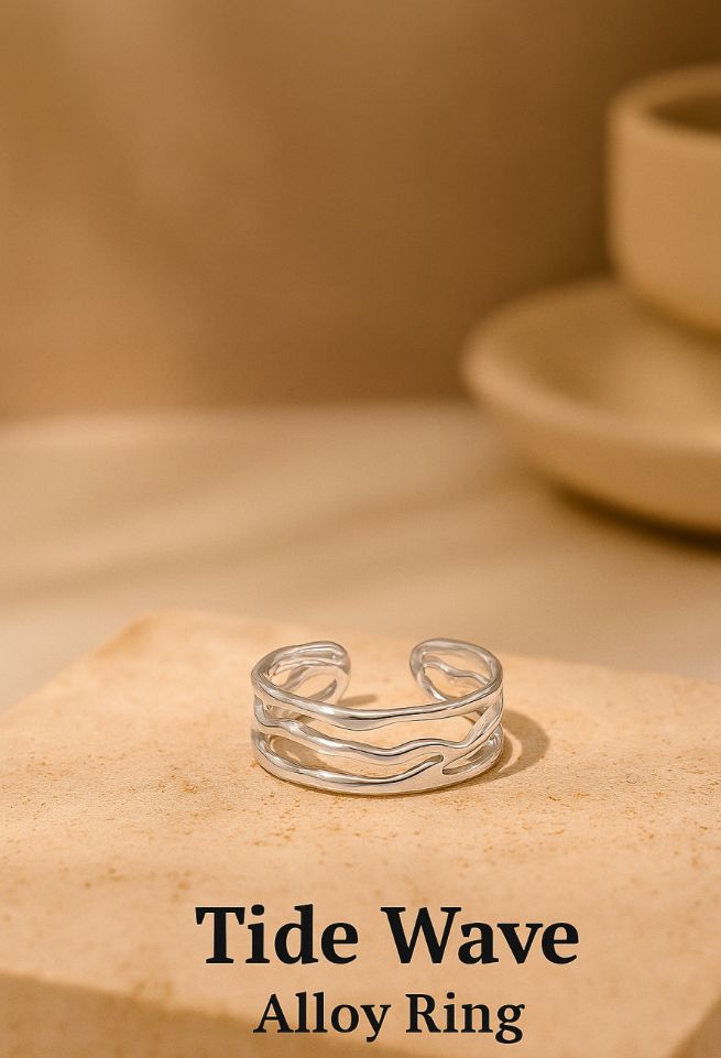 Tide Wave Alloy Ring